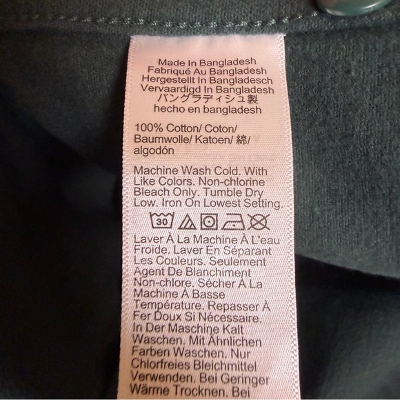 J Crew Oarsman Heavyweight Chamois Workshirt Button Up Green Men Size XL Cotton - Picture 8 of 8